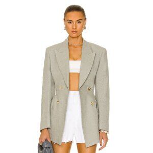 BNWT Blaze Milano Bella LINEN Anyway Blazer Jacket - Size 1 - Sage - $1,734